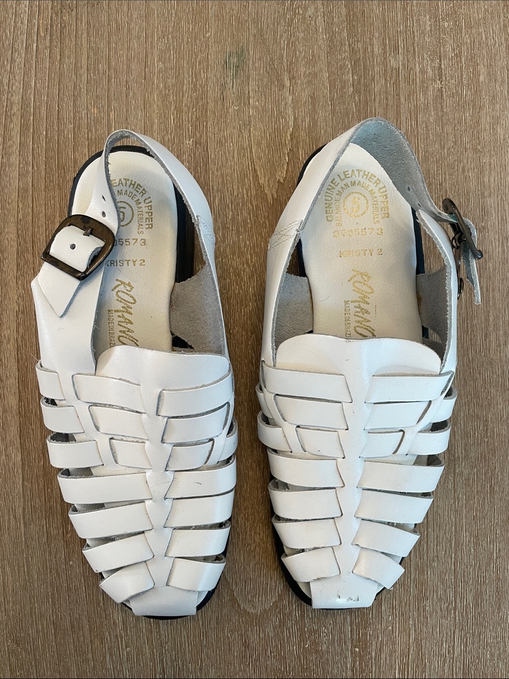 Vintage Leather Romano Fisherman Sandals